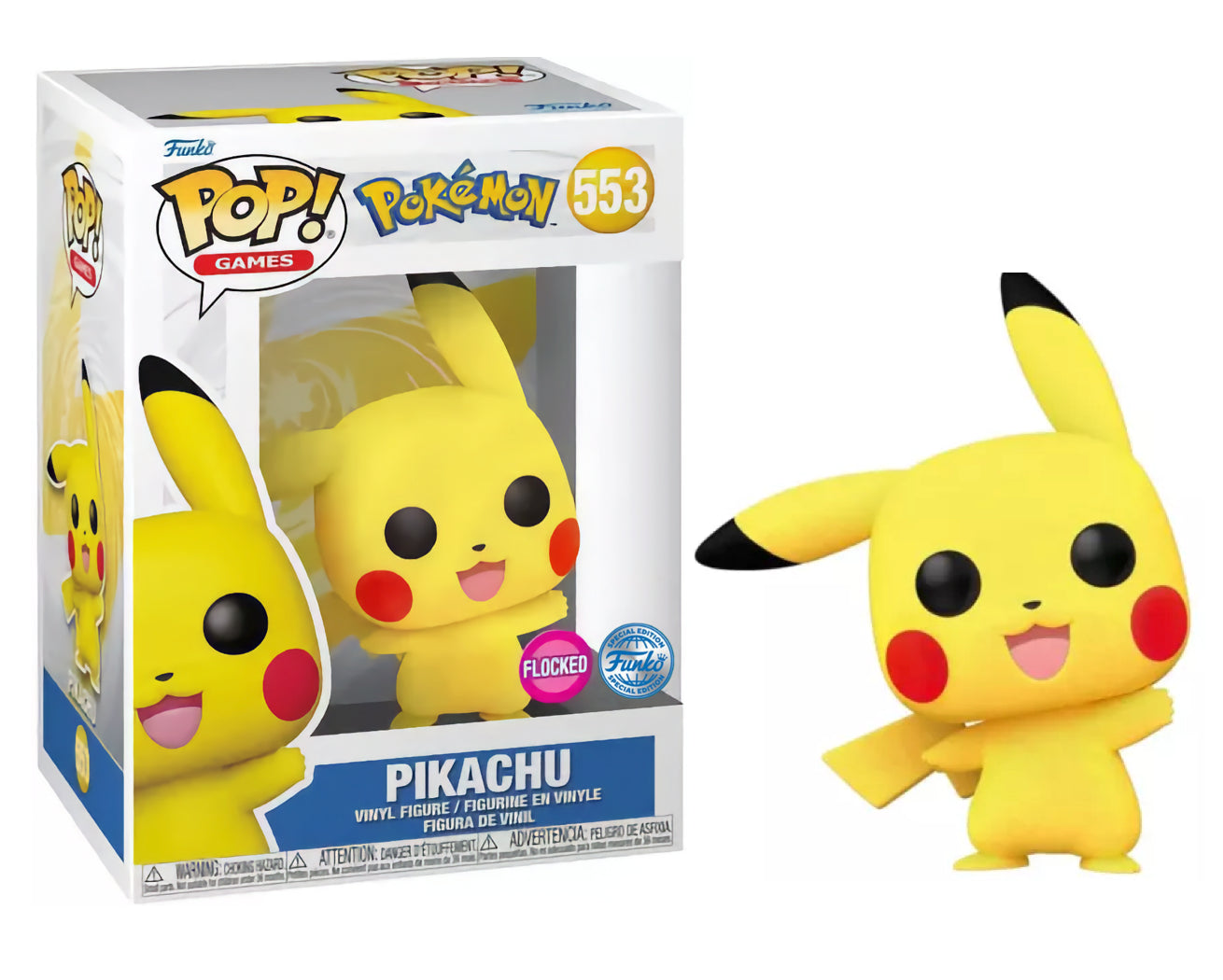 Funko POP! Pokémon Pikachu Waving Flocked