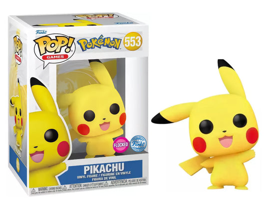 Funko POP! Pokémon Pikachu Waving Flocked