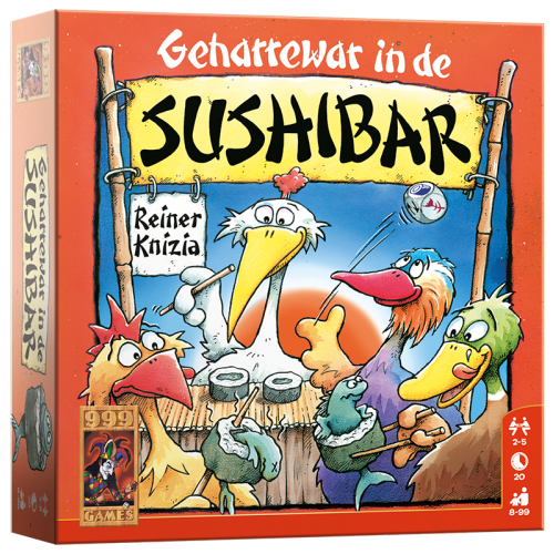 Geharrewar in de Sushibar Dobbelspel