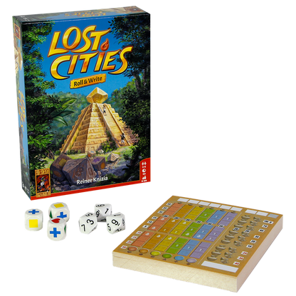 Lost cities Roll & Write Dobbelspel