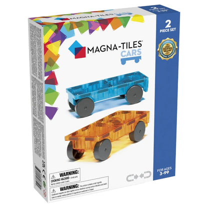 MAGNA-TILES® Cars 2-delige set blauw en geel