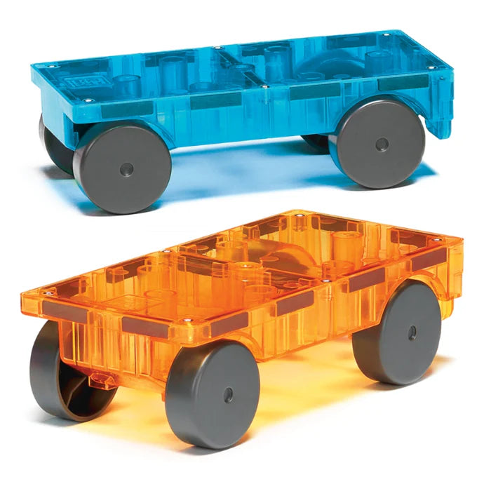 MAGNA-TILES® Cars 2-delige set blauw en geel