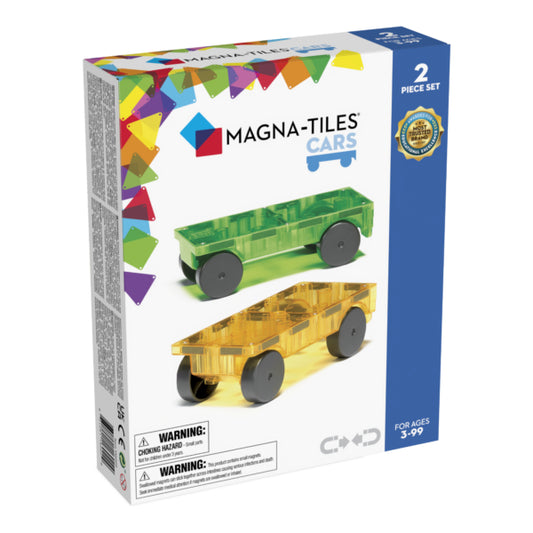 MAGNA-TILES® Cars 2-delige set groen & geel