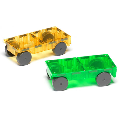 MAGNA-TILES® Cars 2-delige set groen & geel