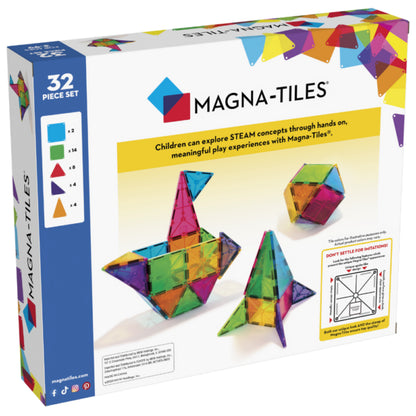 MAGNA-TILES® Clear Colors 32-delige set