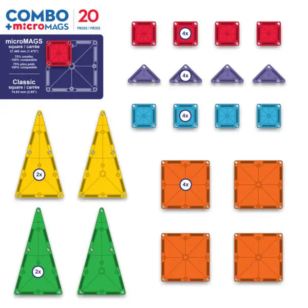 MAGNA-TILES® Combo 20-delige set