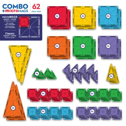 MAGNA-TILES® Combo 62-delige set