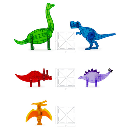 MAGNA-TILES® Dinos 5-delige set