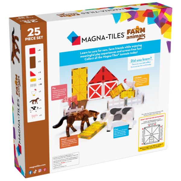 MAGNA-TILES® Farm Animals 25-delige set