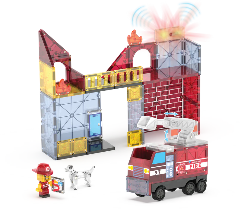 MAGNA-TILES® Fire Station 50-delige set