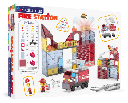 MAGNA-TILES® Fire Station 50-delige set