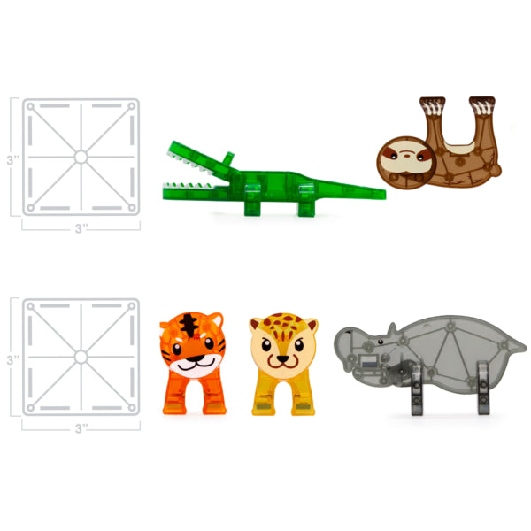 MAGNA-TILES® Jungle Animals 25-delige set