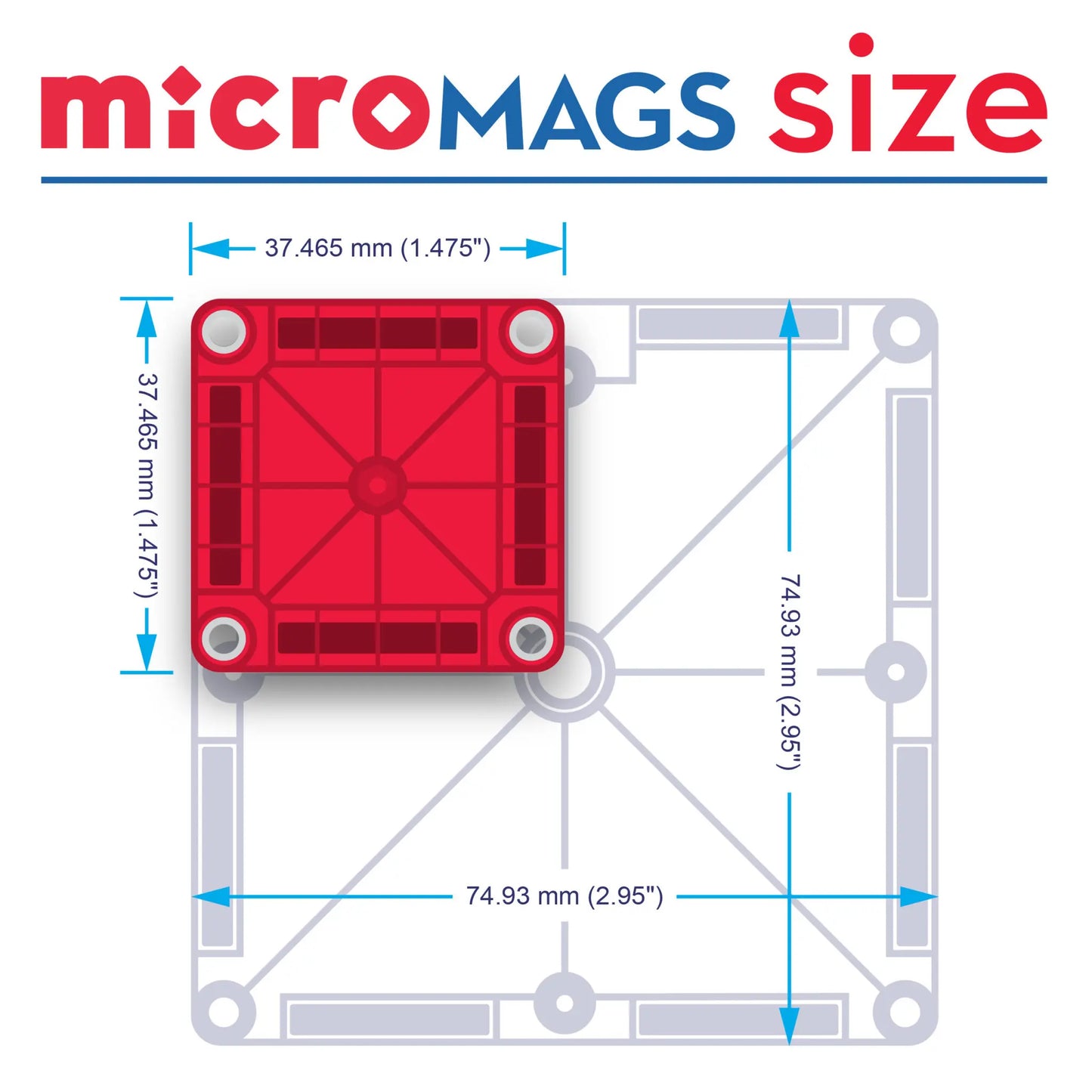 MAGNA-TILES® Micro Mags 70-delige set