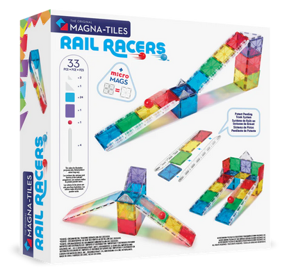 MAGNA-TILES® Rail Racers 33-delige set