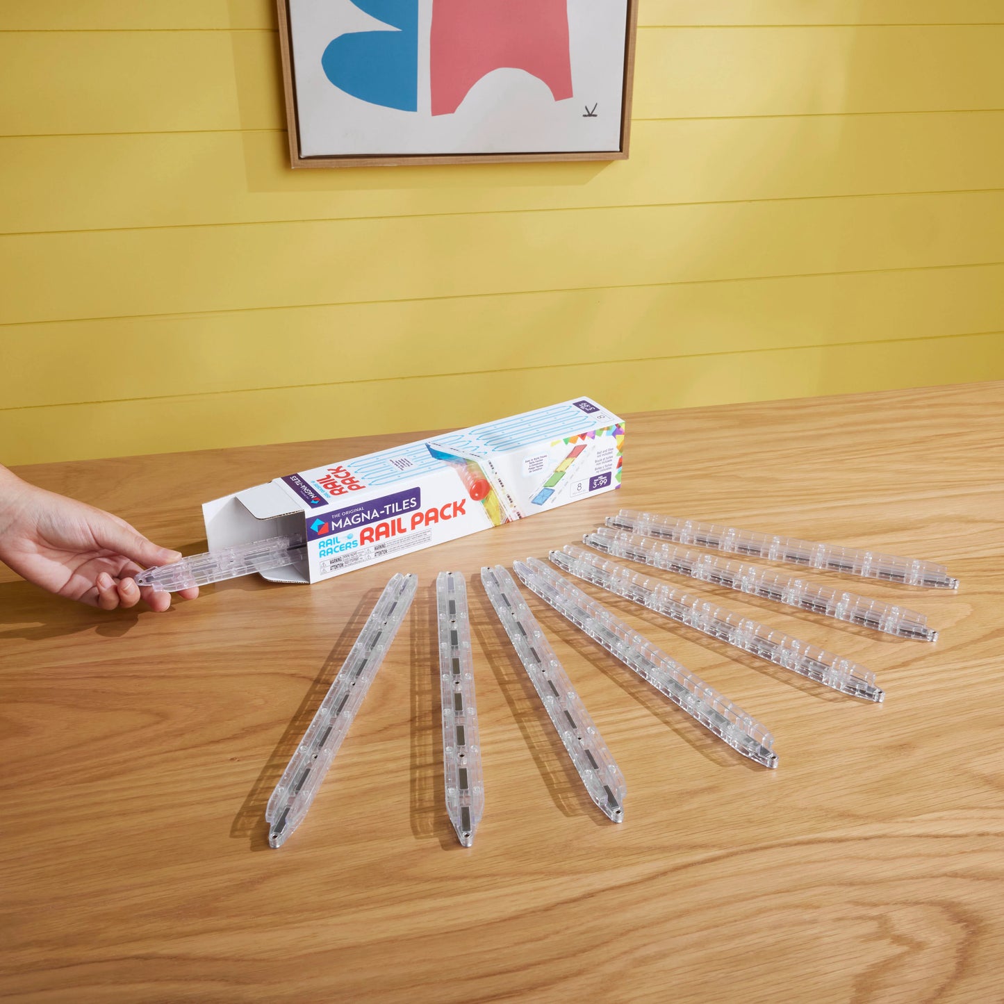 MAGNA-TILES® Rail Racers 8 Piece Rail Pack