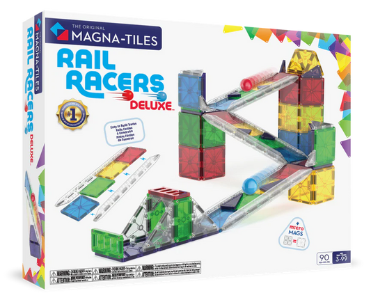 MAGNA-TILES® Rail Racers Deluxe 90-delige set