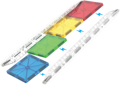 MAGNA-TILES® Rail Racers Deluxe 90-delige set