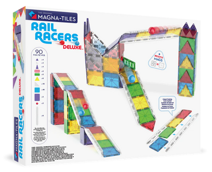 MAGNA-TILES® Rail Racers Deluxe 90-delige set