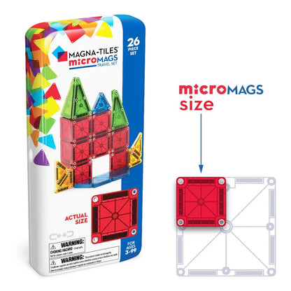 MAGNA-TILES® microMAGS Reisset 26-Delige Magnetische Bouwset