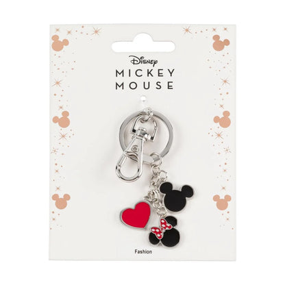 Mickey and Minnie Metal Keyring