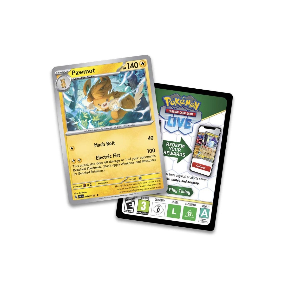 Pokémon 2 booster pack Pawmot