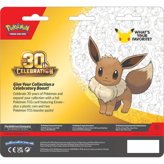 Pokémon 30th Celebration 2 pack blister Eevee