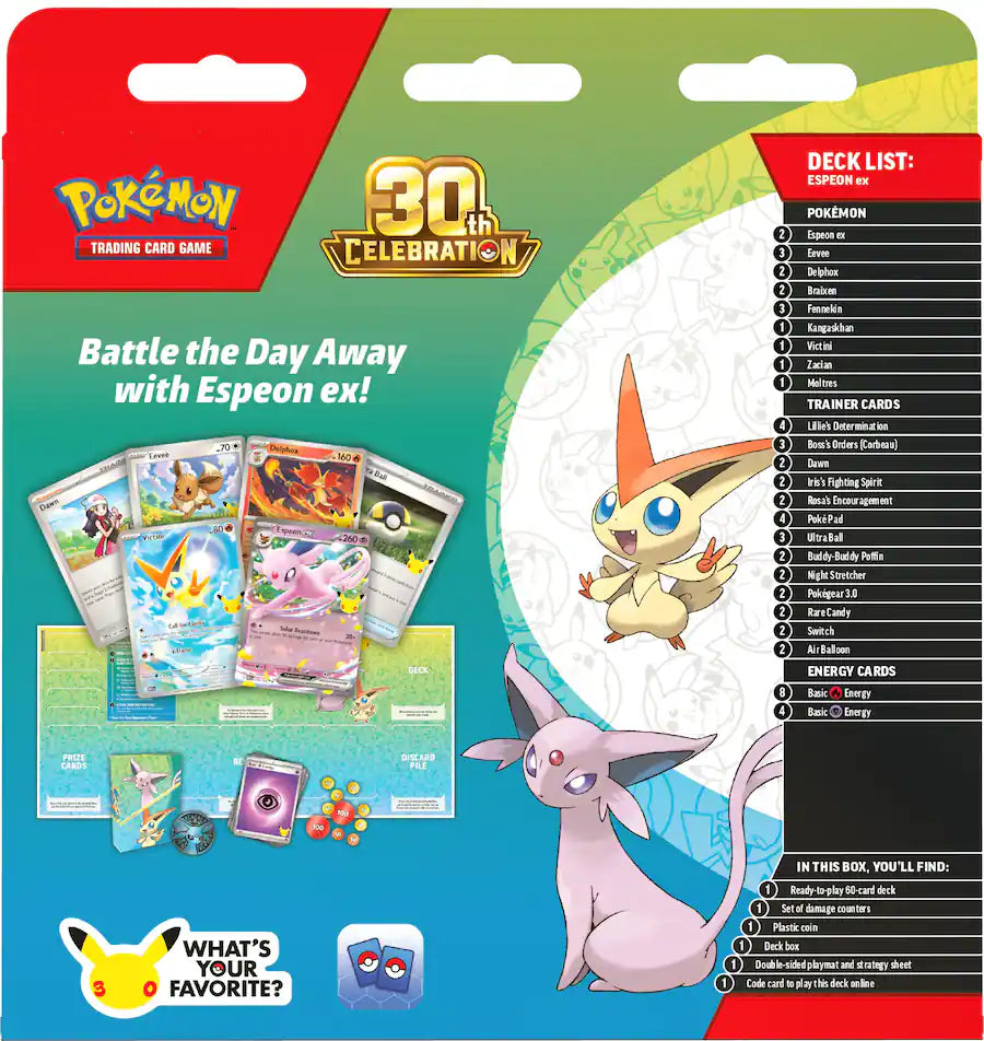 Pokémon 30th Celebration Battle Deck Espeon ex