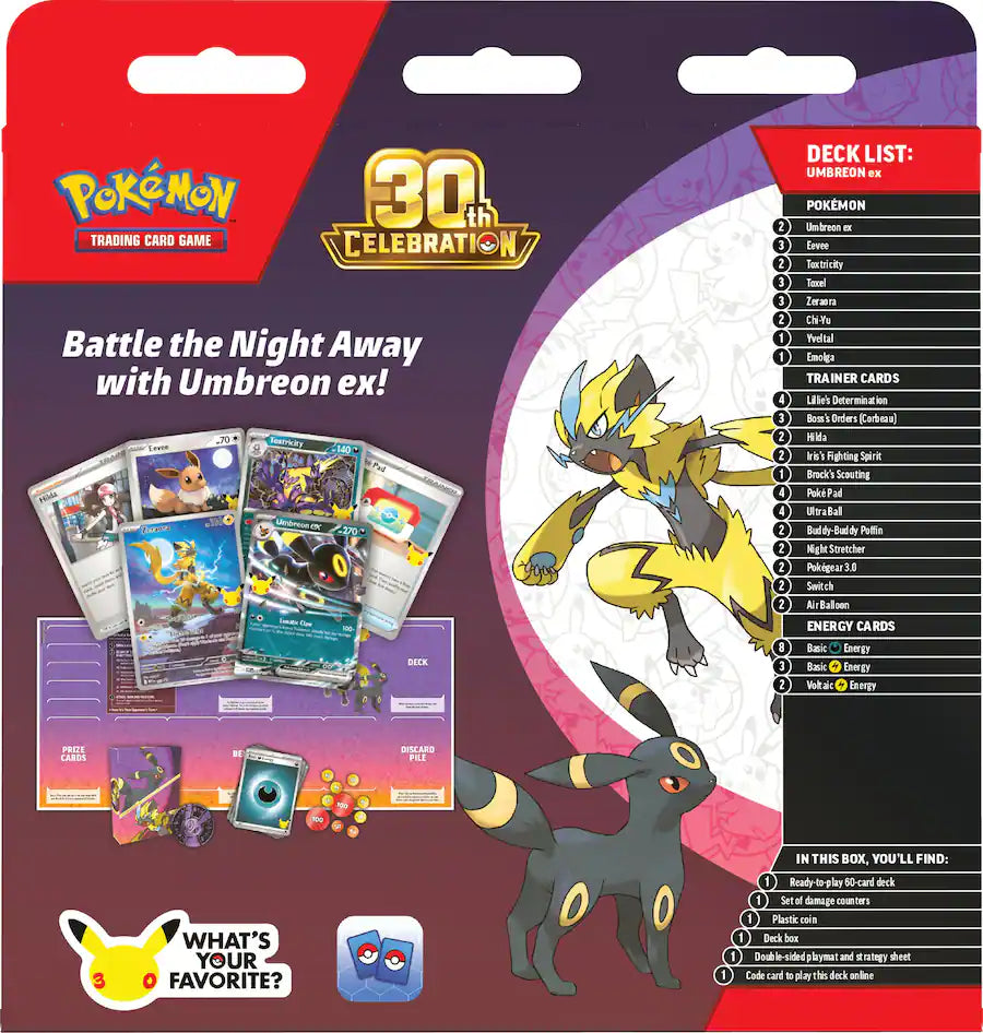 Pokémon 30th Celebration Battle Deck Umbreon ex