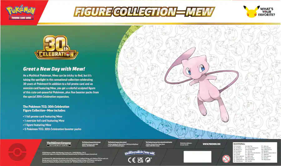 Pokémon 30th Celebration Figure Collection Mew