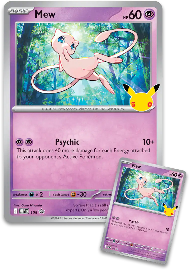Pokémon 30th Celebration Figure Collection Mew