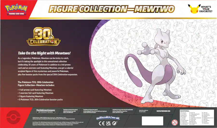 Pokémon 30th Celebration Figure Collection Mewto