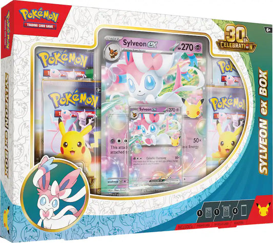 Pokémon 30th Celebration Sylveon ex Box