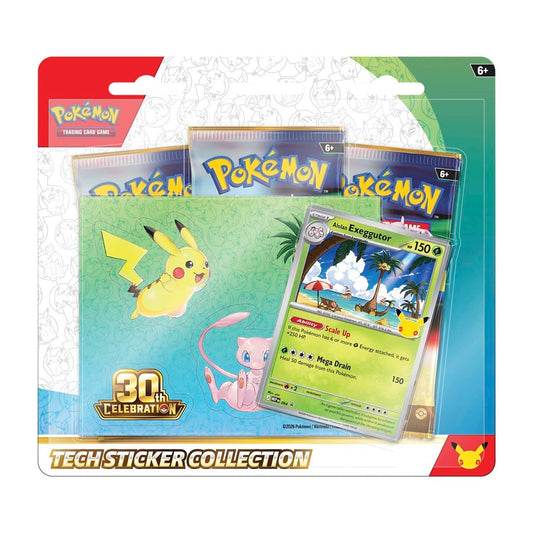 Pokémon 30th Celebration Tech Sticker Collection Alolan Exeggutor