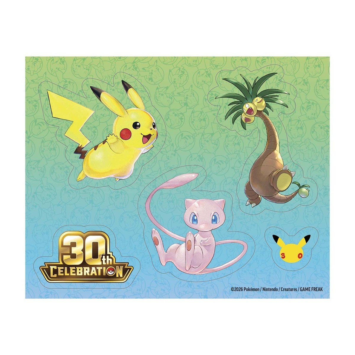 Pokémon 30th Celebration Tech Sticker Collection Alolan Exeggutor