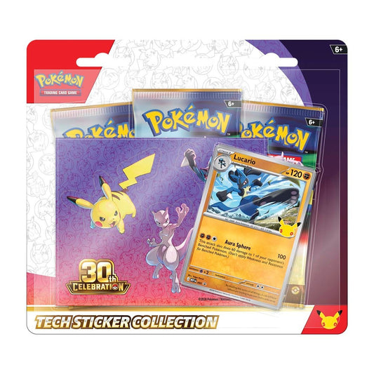 Pokémon 30th Celebration Tech Sticker Collection Lucario