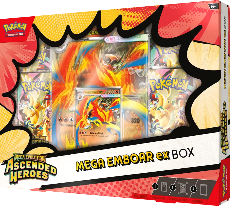 Pokémon Ascended Heroes Mega Emboar EX Collection Box