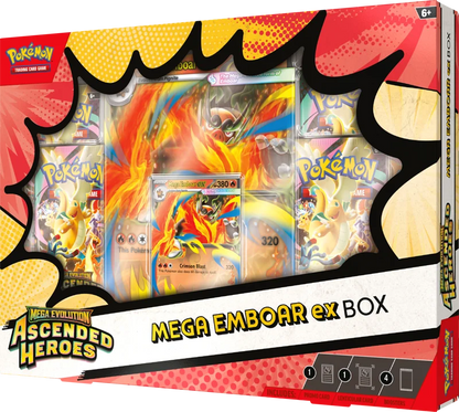 Pokémon Ascended Heroes Mega Emboar EX Collection Box