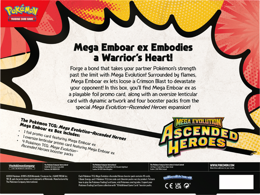 Pokémon Ascended Heroes Mega Emboar EX Collection Box