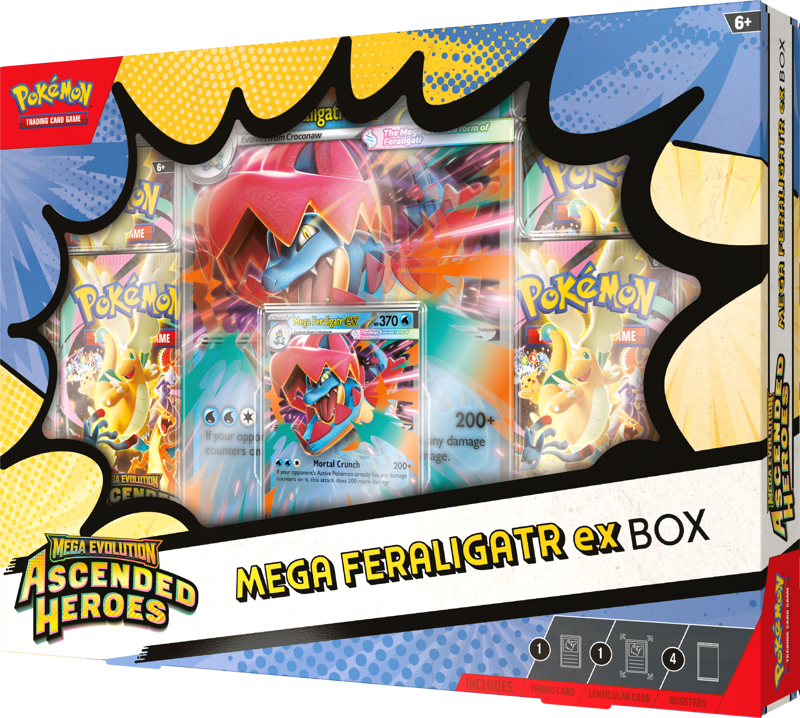 Pokémon Ascended Heroes Mega Feraligatr EX Collection Box