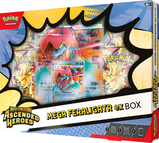Pokémon Ascended Heroes Mega Feraligatr EX Collection Box