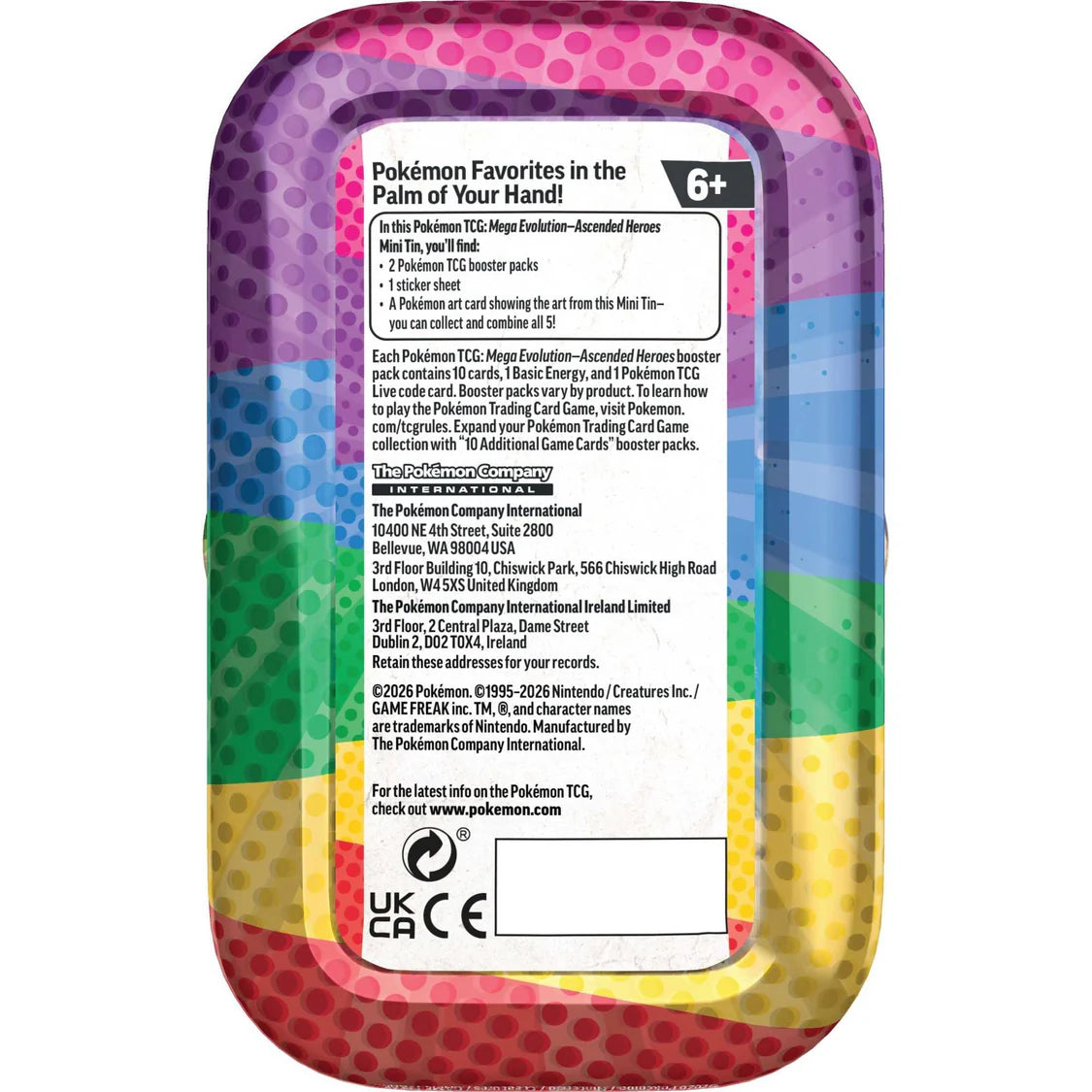 Pokémon Ascended Heroes Mini Tin Togepi