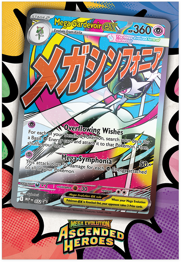 Pokémon Ascended Heroes Premium Poster Collection Mega Gardevoir