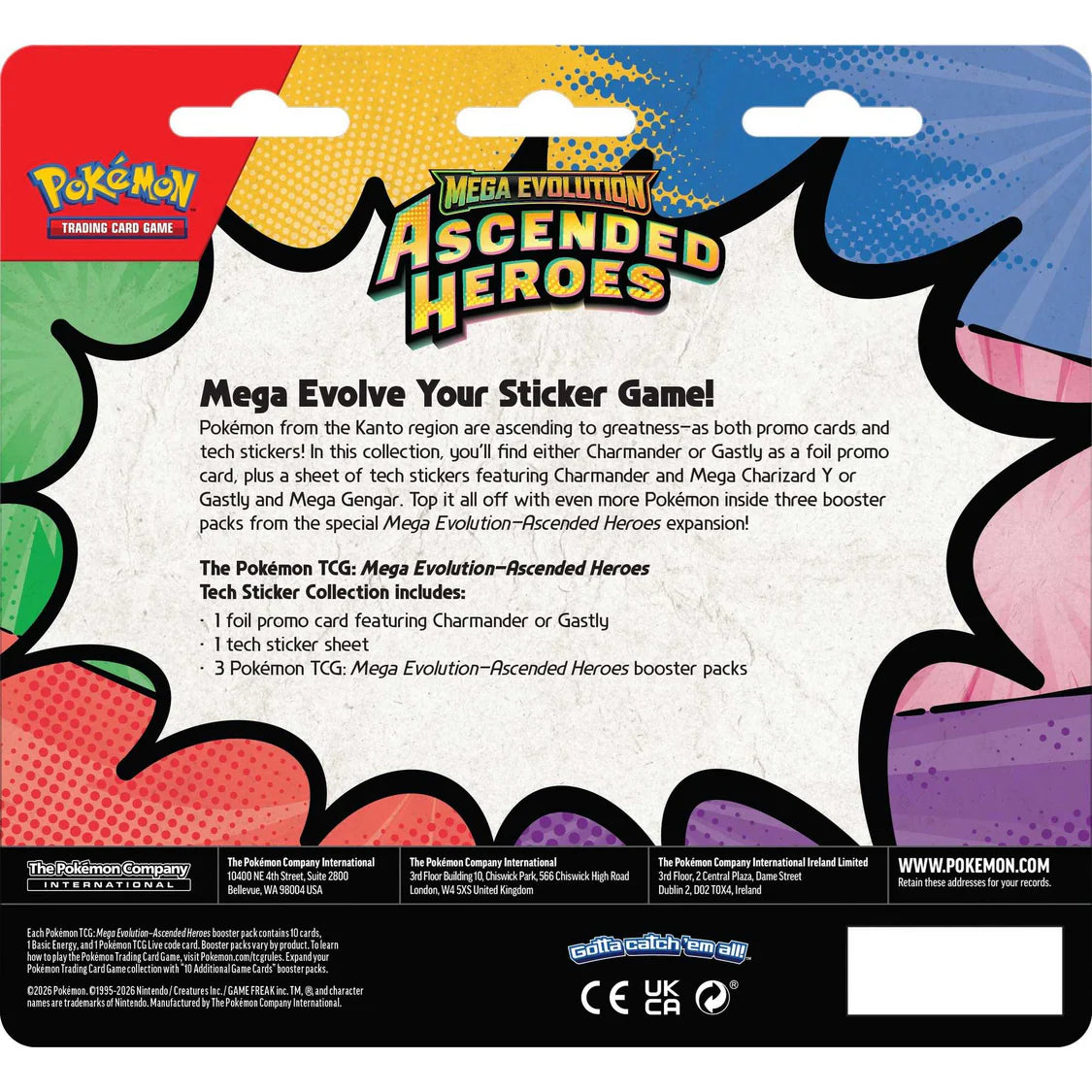 Pokémon Ascended Heroes Tech Sticker Collection Charmander