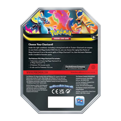 Pokémon Mega Charizard X ex Tin