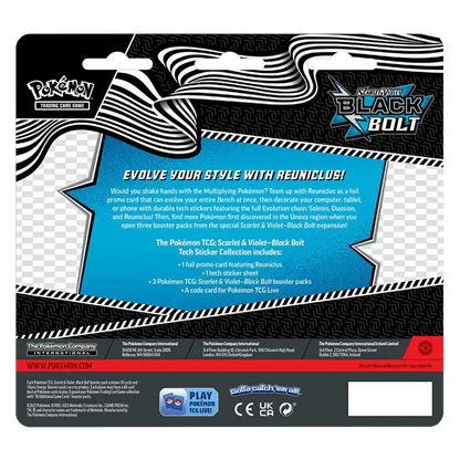 Pokémon Black Bolt Tech Sticker Collection Reuniclus
