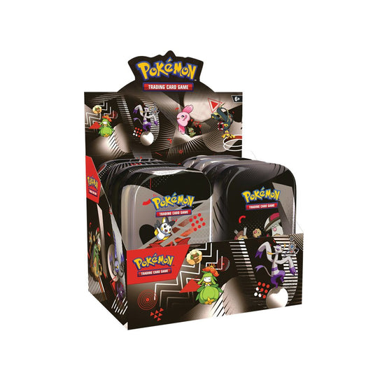 Pokémon Black Bolt and White Flare Unova Mini Tin Display