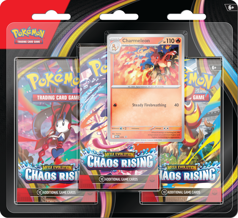 Pokémon Chaos Rising 3 Pack Blister Charmeleon
