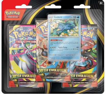 Pokémon Mega Evolution 3 Pack Blister Golduck