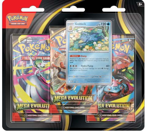Pokémon Mega Evolution 3 Pack Blister Golduck