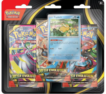 Pokémon Mega Evolution 3 Pack Blister Psyduck
